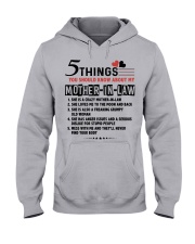 5 THINGS YOU SHOULD KNOW ABOUT MY MOTHER-IN-LAW Hooded Sweatshirt front