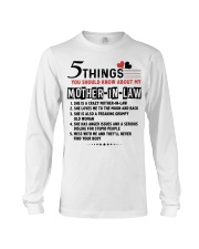 5 THINGS YOU SHOULD KNOW ABOUT MY MOTHER-IN-LAW Long Sleeve Tee tile