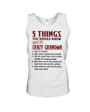 5 THINGS YOU SHOULD KNOW ABOUT MY CRAZY GRANDMA Unisex Tank tile