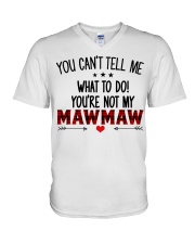 YOU CAN'T TELL ME - SPECIAL GIFT FOR GRANDCHILD V-Neck T-Shirt tile