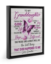 FOLLOW YOUR DREAM - GREAT GIFT FOR GRANDDAUGHTER Floating Framed Canvas Prints Black tile