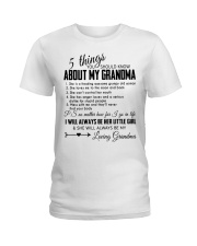 5 THINGS YOU SHOULD KNOW ABOUT MY GRANDMA Ladies T-Shirt tile