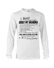 5 THINGS YOU SHOULD KNOW ABOUT MY GRANDMA Long Sleeve Tee tile