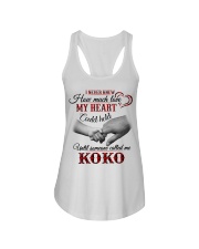 HOW MUCH LOVE MY HEART - BEST GIFT FOR KOKO Ladies Flowy Tank tile