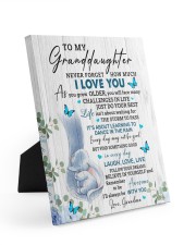 JUST DO YOUR BEST - AMAZING GIFT FOR GRANDDAUGHTER Easel-Back Gallery Wrapped Canvas tile