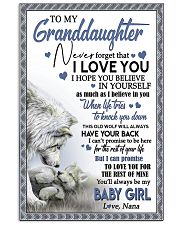 BELIEVE IN YOURSELF- BEST GIFT FOR GRANDDAUGHTER 11x17 Poster front