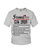 5 THINGS YOU SHOULD KNOW ABOUT MY GIGI Youth T-Shirt front