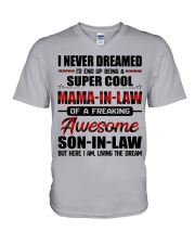 LIVING THE DREAM - LOVELY GIFT FOR MAMA-IN-LAW V-Neck T-Shirt tile
