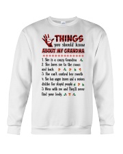 5 Things You Shou Know About My Grandma Crewneck Sweatshirt tile