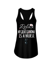 RELAX MY GREAT GRANDMA IS A NURSE - FOR GRANDKIDS Ladies Flowy Tank tile