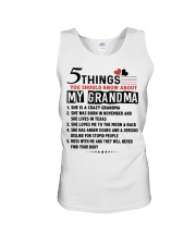 5 THINGS YOU SHOULD KNOW ABOUT MY GRANDMA Unisex Tank tile