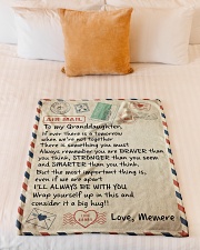 LOVELY BLANKET FOR YOUR GRANDDAUGHTER Small Fleece Blanket - 30" x 40" aos-coral-fleece-blanket-30x40-lifestyle-front-04