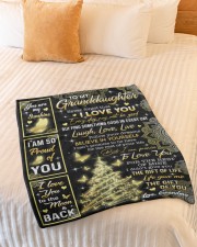 YOU ARE MY SUNSHINE - BEST GIFT FOR GRANDDAUGHTER Small Fleece Blanket - 30" x 40" aos-coral-fleece-blanket-30x40-lifestyle-front-01a
