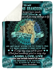 I'LL ALWAYS BE WITH YOU - TO GRANDSON FROM GRANDMA Sherpa Fleece Blanket tile
