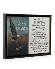 I BELIEVE IN YOU - AMAZING GIFT FOR GRANDSON Floating Framed Canvas Prints Black tile