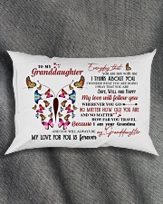 I THINK ABOUT YOU - LOVELY GIFT FOR GRANDDAUGHTER Rectangular Pillowcase aos-pillow-rectangle-front-lifestyle-1