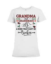 Grandma And Grandkids A Bond That Can't Be Broken Premium Fit Ladies Tee tile