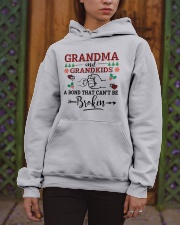Grandma And Grandkids A Bond That Can't Be Broken Hooded Sweatshirt apparel-hooded-sweatshirt-lifestyle-front-03