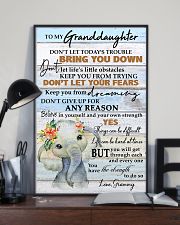 DON'T LET YOUR FEARS - BEST GIFT FOR GRANDDAUGHTER 11x17 Poster lifestyle-poster-2