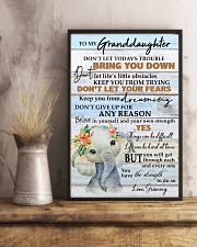 DON'T LET YOUR FEARS - BEST GIFT FOR GRANDDAUGHTER 11x17 Poster lifestyle-poster-3