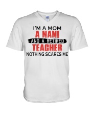 NOTHING SCARES ME - PERFECT GIFT FOR TEACHER V-Neck T-Shirt tile