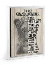 I AM THE STORM - GREAT GIFT FOR GRANDDAUGHTER Floating Framed Canvas Prints White tile