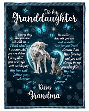 MY LOVE FOR YOU - GRANDSON GIFT WITH WOLF Small Fleece Blanket - 30" x 40" front