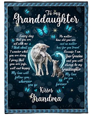 MY LOVE FOR YOU - GRANDSON GIFT WITH WOLF Fleece Blanket tile