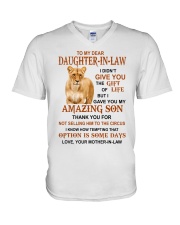 THE GIFT OF LIFE - BEST GIFT FOR DAUGHTER-IN-LAW V-Neck T-Shirt tile