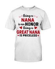 Being A Nana Is An Honor - Perfect Gift For Nana Classic T-Shirt tile