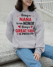 Being A Nana Is An Honor - Perfect Gift For Nana Hooded Sweatshirt apparel-hooded-sweatshirt-lifestyle-front-101