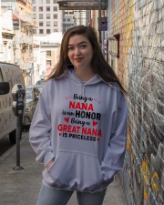 Being A Nana Is An Honor - Perfect Gift For Nana Hooded Sweatshirt lifestyle-unisex-hoodie-front-1