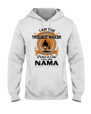 I Am The Luckiest - Best Gift For Grandson From Nama Hooded Sweatshirt tile