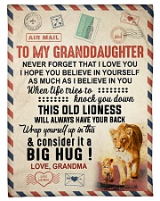 THIS OLD LIONESS - GRANDMA TO GRANDDAUGHTER Small Fleece Blanket - 30" x 40" front