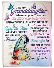 I LOVE YOU - GRANDDAUGHTER GIFT WITH BUTTERFLY Small Fleece Blanket - 30" x 40" front