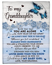 LOVED MORE THAN YOU KNOW - BEST GIFT FOR GRANDDAUGHTER Small Fleece Blanket - 30" x 40" front