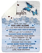 LOVED MORE THAN YOU KNOW - BEST GIFT FOR GRANDDAUGHTER Sherpa Fleece Blanket tile