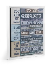 BELIEVE IN YOURSELF - BEST GIFT FOR GRANDDAUGHTER Floating Framed Canvas Prints White tile
