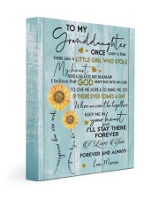 I LOVE YOU - GRANDDAUGHTER GIFT WITH SUNFLOWER 11x14 Gallery Wrapped Canvas Prints front