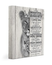 I LOVE YOU - GRANDDAUGHTER GIFT WITH LION 11x14 Gallery Wrapped Canvas Prints front