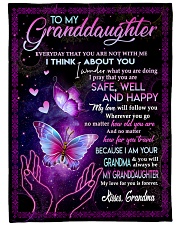 MY LOVE WILL FOLLOW YOU - GIFT FOR GRANDDAUGHTER Fleece Blanket tile