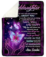 MY LOVE WILL FOLLOW YOU - GIFT FOR GRANDDAUGHTER Sherpa Fleece Blanket tile
