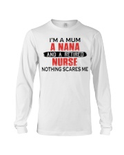 NOTHING SCARES ME - PERFECT GIFT FOR NURSE Long Sleeve Tee tile
