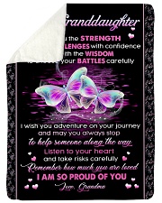 PROUD OF YOU - GRANDMA TO GRANDDAUGHTER Sherpa Fleece Blanket tile