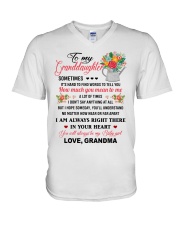 YOU MEAN TO ME - BEST GIFT FOR GRANDDAUGHTER V-Neck T-Shirt tile