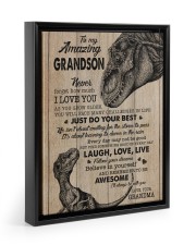 BELIEVE IN YOURSELF - GREAT GIFT FOR GRANDSON Floating Framed Canvas Prints Black tile