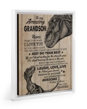BELIEVE IN YOURSELF - GREAT GIFT FOR GRANDSON Floating Framed Canvas Prints White tile