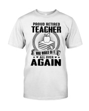 PROUD RETIRED TEACHER - PERFECT GIFT FOR GRANDMA Premium Fit Mens Tee tile