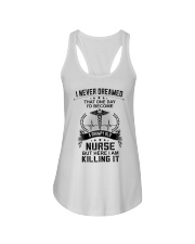 I NEVER DREAMED - A GRUMPY OLD NURSE Ladies Flowy Tank tile