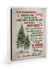 I PRAY YOU'LL ALWAYS BE SAFE - BEST GIFT FOR GRANDDAUGHTER Floating Framed Canvas Prints White tile